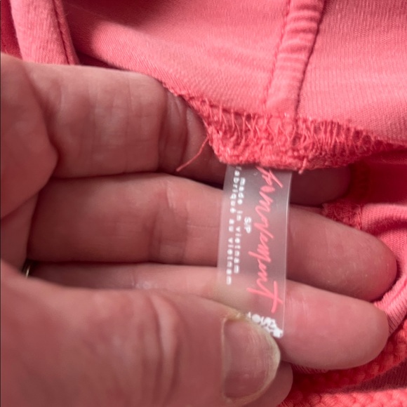 Free People Movement Hot Shot Women's Pink hibiscus Hoodie Size Small - Picture 8 of 11